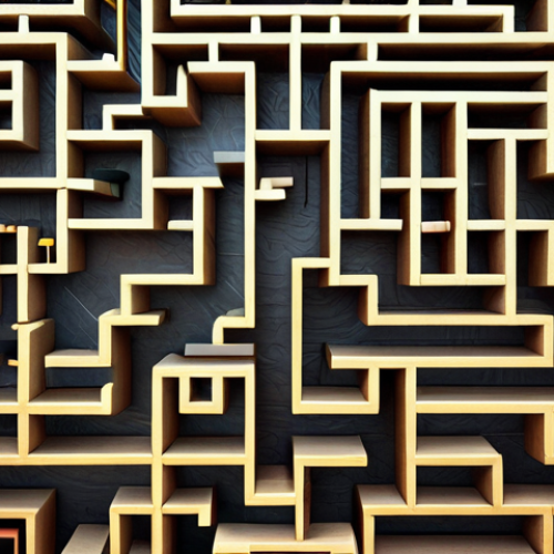 Home 15 **Abstract concept illustration:** A complex maze representing the challenge of understanding technical jargon due to a lack of background knowledge.