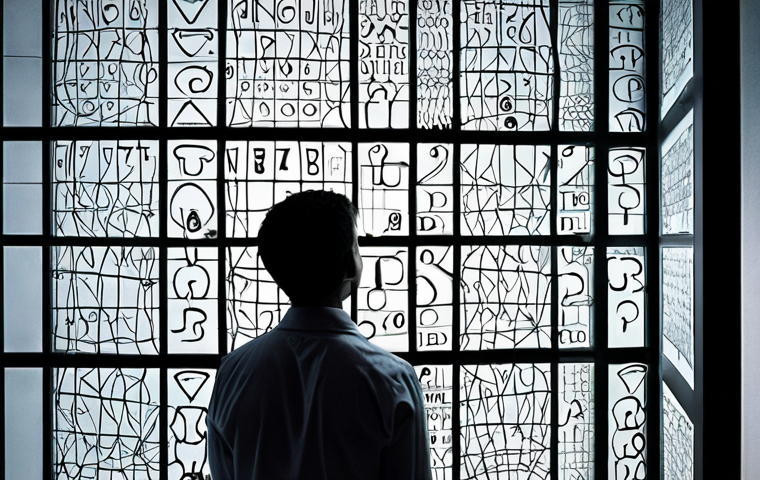 The Wall of Jargon**
A person (or a small group) looking utterly confused and frustrated, facing a literal, semi-transparent wall made of dense, illegible technical jargon, tangled wires, and abstract, complex symbols. The wall acts as a barrier, preventing clear understanding. The background is a dim, slightly sterile office or meeting room, emphasizing isolation and miscommunication. Fragments of "dead letters" float around them. The atmosphere is heavy with frustration and disconnect.
2. **Prompt for