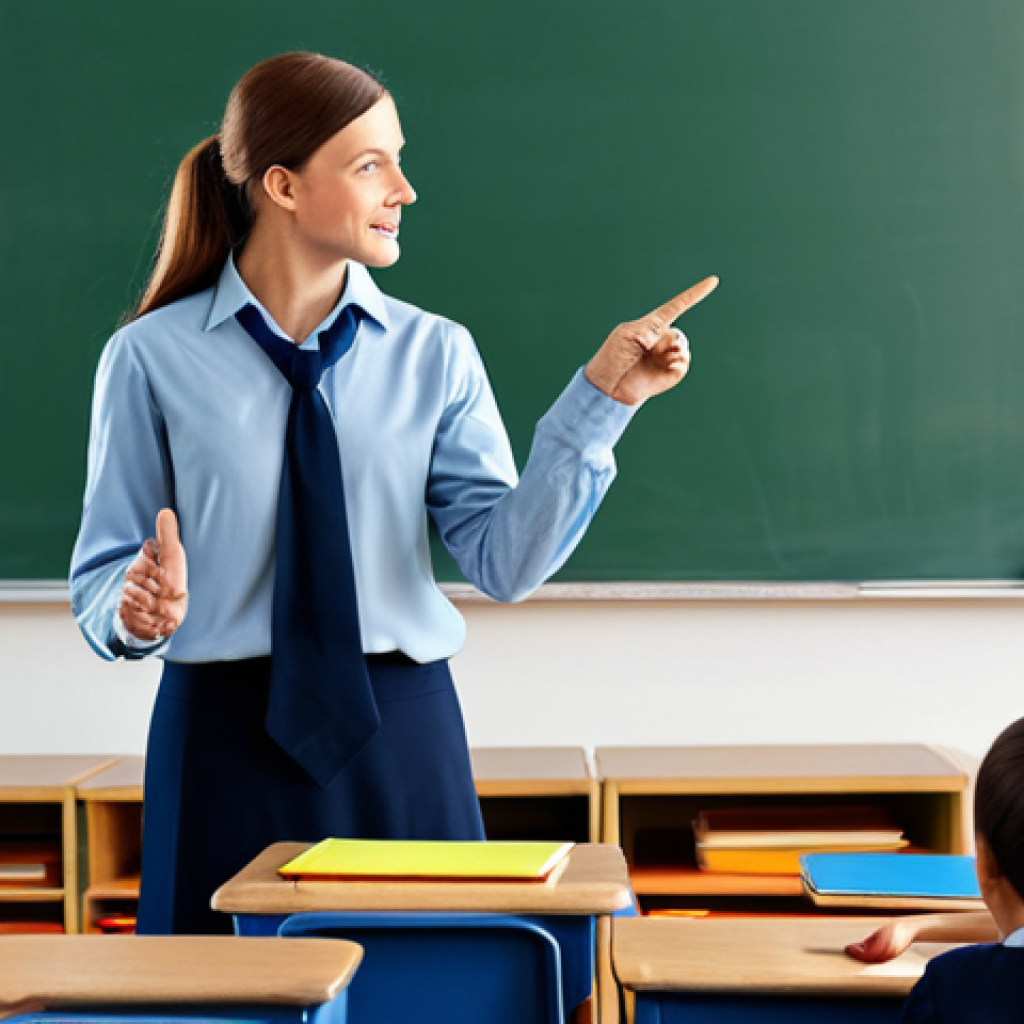 **

"A teacher in a modest outfit explaining IT concepts to students using simple language and analogies, classroom setting, diverse students, safe for work, appropriate content, fully clothed, professional, perfect anatomy, correct proportions, natural pose, well-formed hands, proper finger count, natural body proportions, high quality, family-friendly"

**