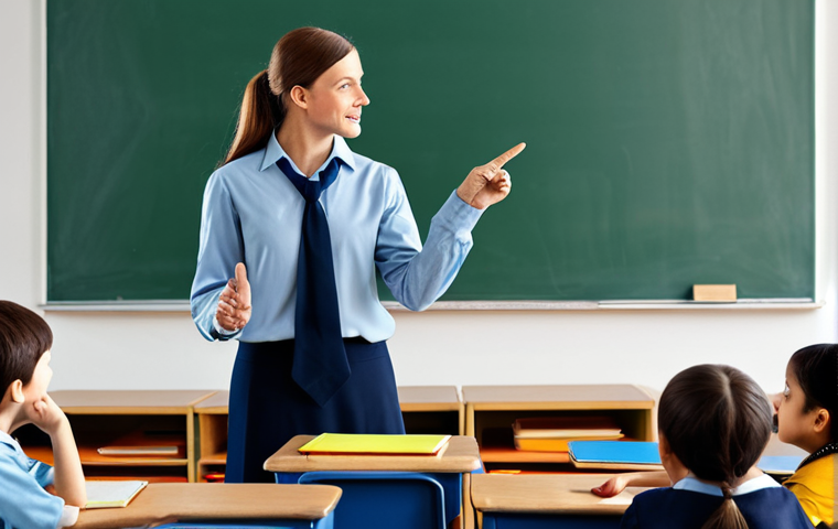 **
"A teacher in a modest outfit explaining IT concepts to students using simple language and analogies, classroom setting, diverse students, safe for work, appropriate content, fully clothed, professional, perfect anatomy, correct proportions, natural pose, well-formed hands, proper finger count, natural body proportions, high quality, family-friendly"
**
